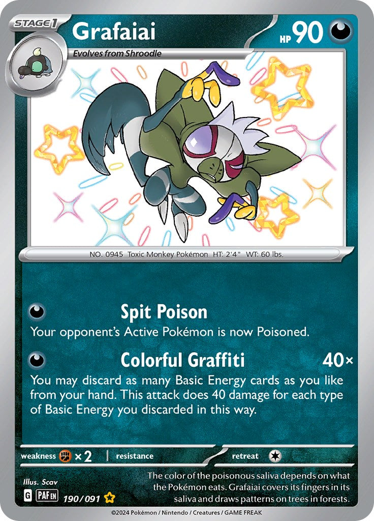 Grafaiai (190/091) [Scarlet & Violet: Paldean Fates] | Tabernacle Games