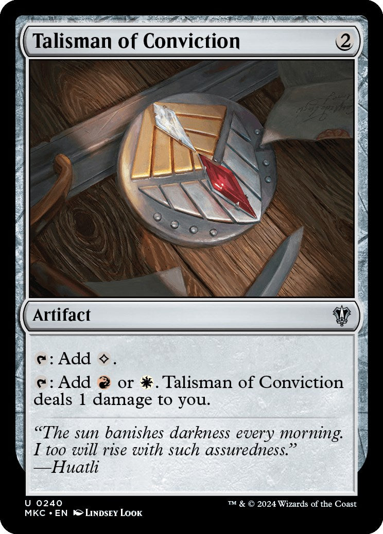 Talisman of Conviction [Murders at Karlov Manor Commander] | Tabernacle Games