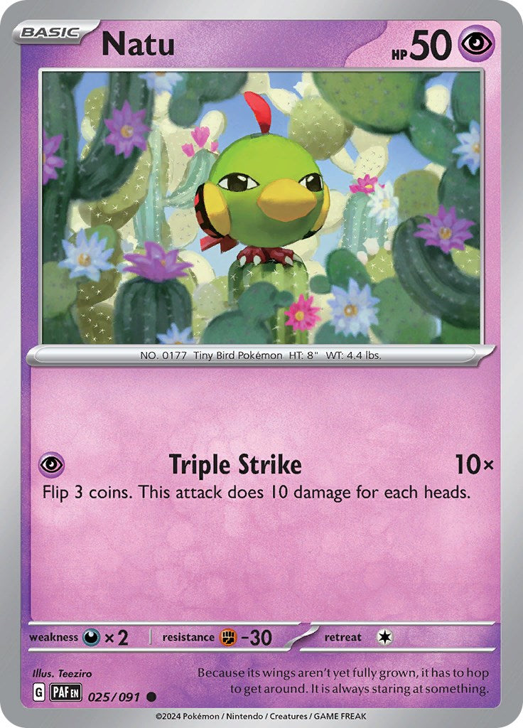 Natu (025/091) [Scarlet & Violet: Paldean Fates] | Tabernacle Games