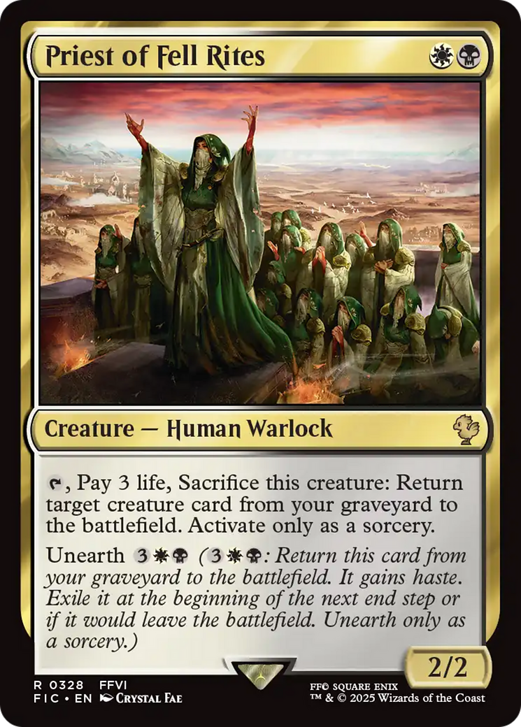 Priest of Fell Rites [FINAL FANTASY Commander] | Tabernacle Games