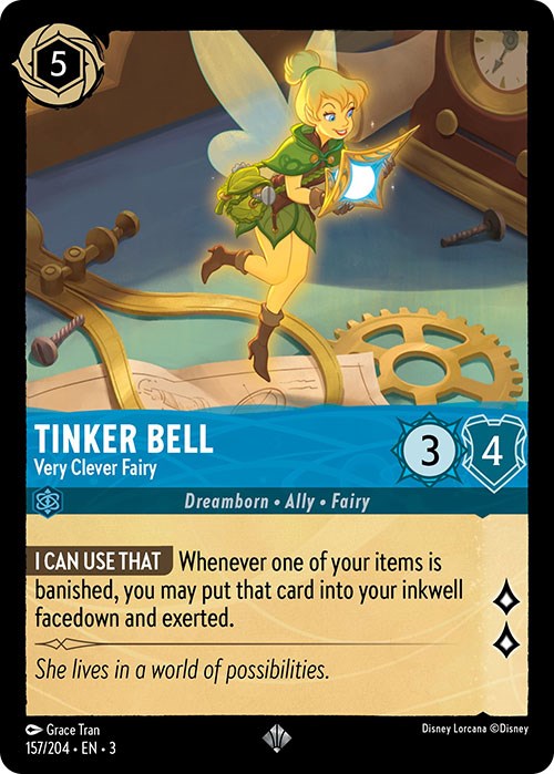 Tinker Bell - Very Clever Fairy (157/204) [Into the Inklands] | Tabernacle Games