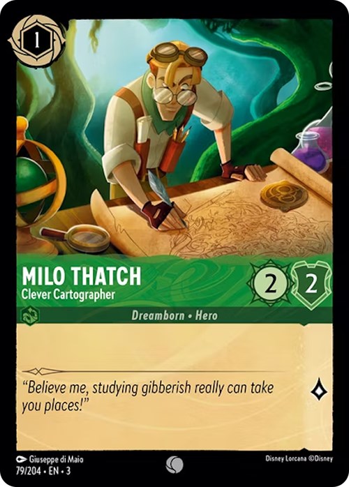 Milo Thatch - Clever Cartographer (79/204) [Into the Inklands] | Tabernacle Games