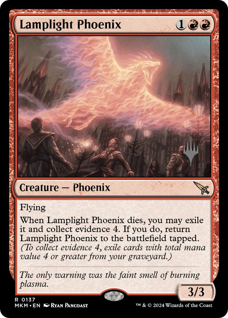 Lamplight Phoenix (Promo Pack) [Murders at Karlov Manor Promos] | Tabernacle Games