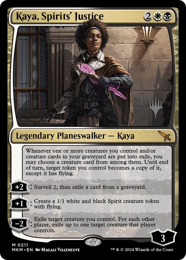 Kaya, Spirits' Justice (Promo Pack) [Murders at Karlov Manor Promos] | Tabernacle Games