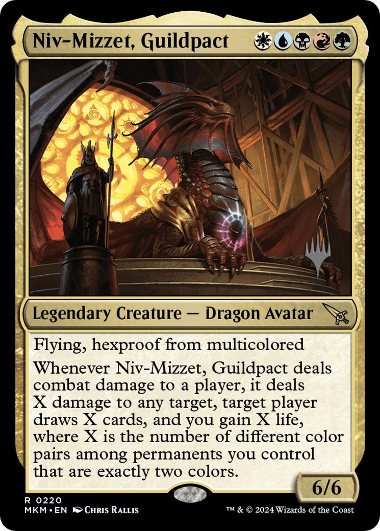 Niv-Mizzet, Guildpact (Promo Pack) [Murders at Karlov Manor Promos] | Tabernacle Games