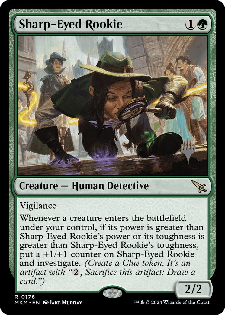 Sharp-Eyed Rookie (Promo Pack) [Murders at Karlov Manor Promos] | Tabernacle Games