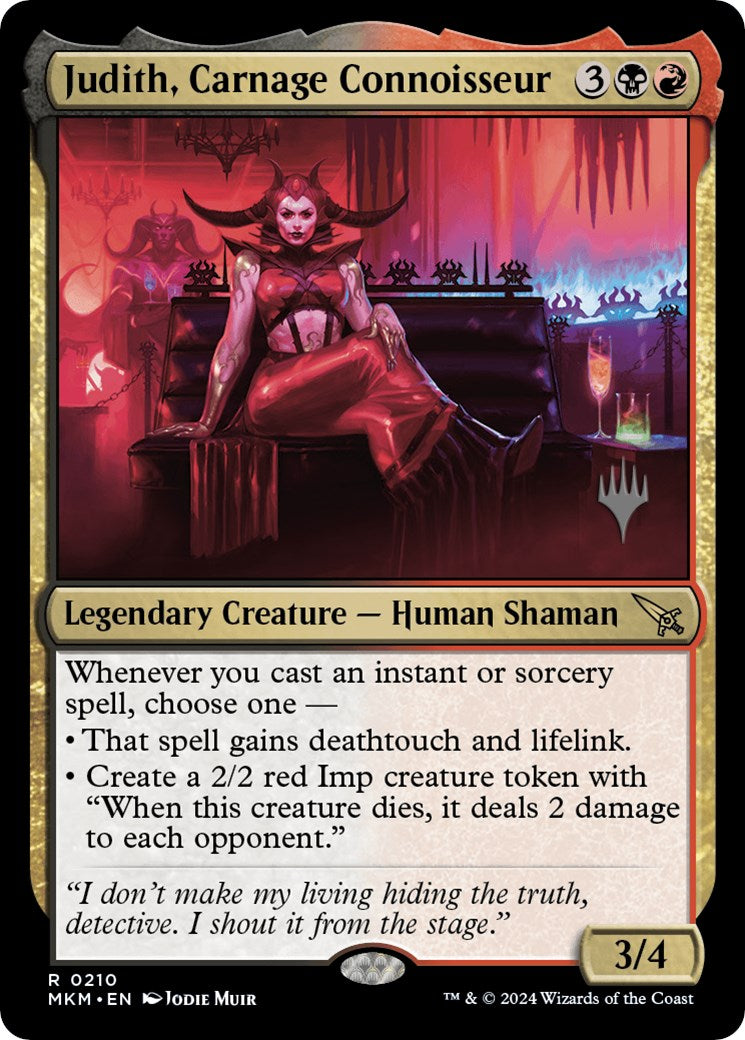 Judith, Carnage Connoisseur (Promo Pack) [Murders at Karlov Manor Promos] | Tabernacle Games