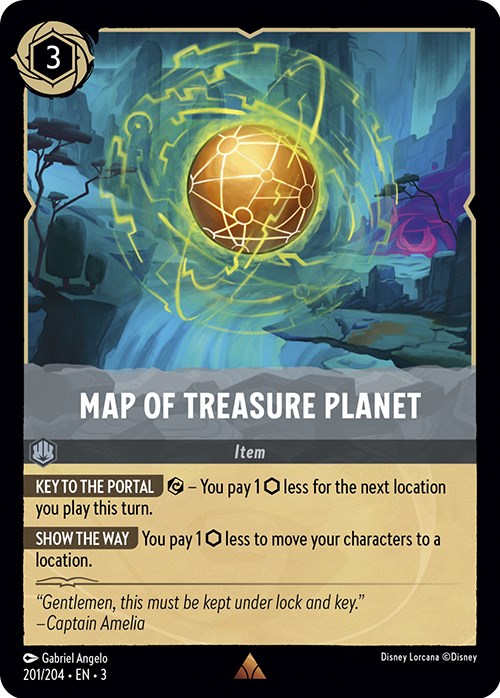 Map of Treasure Planet (201/204) [Into the Inklands] | Tabernacle Games