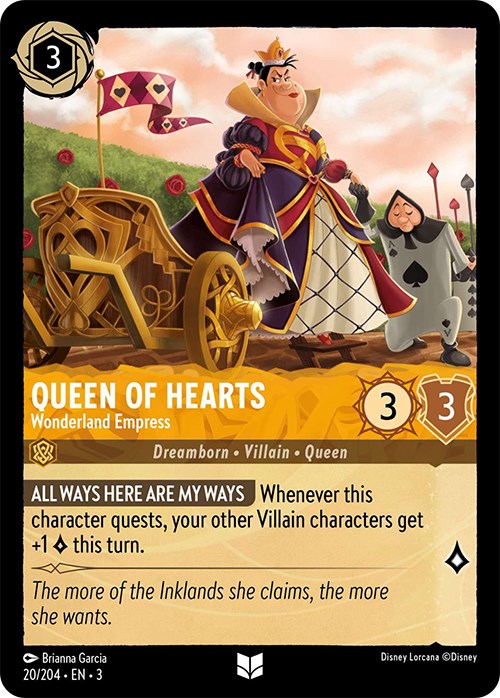 Queen of Hearts - Wonderland Empress (20/204) [Into the Inklands] | Tabernacle Games