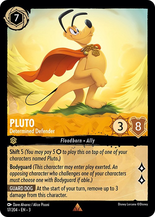 Pluto - Determined Defender (17/204) [Into the Inklands] | Tabernacle Games