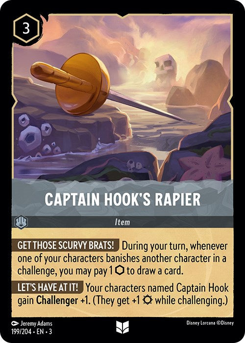 Captain Hook's Rapier (199/204) [Into the Inklands] | Tabernacle Games