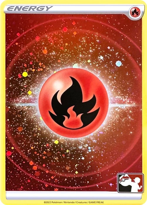 Fire Energy (Cosmos Holo) [Prize Pack Series Three] | Tabernacle Games