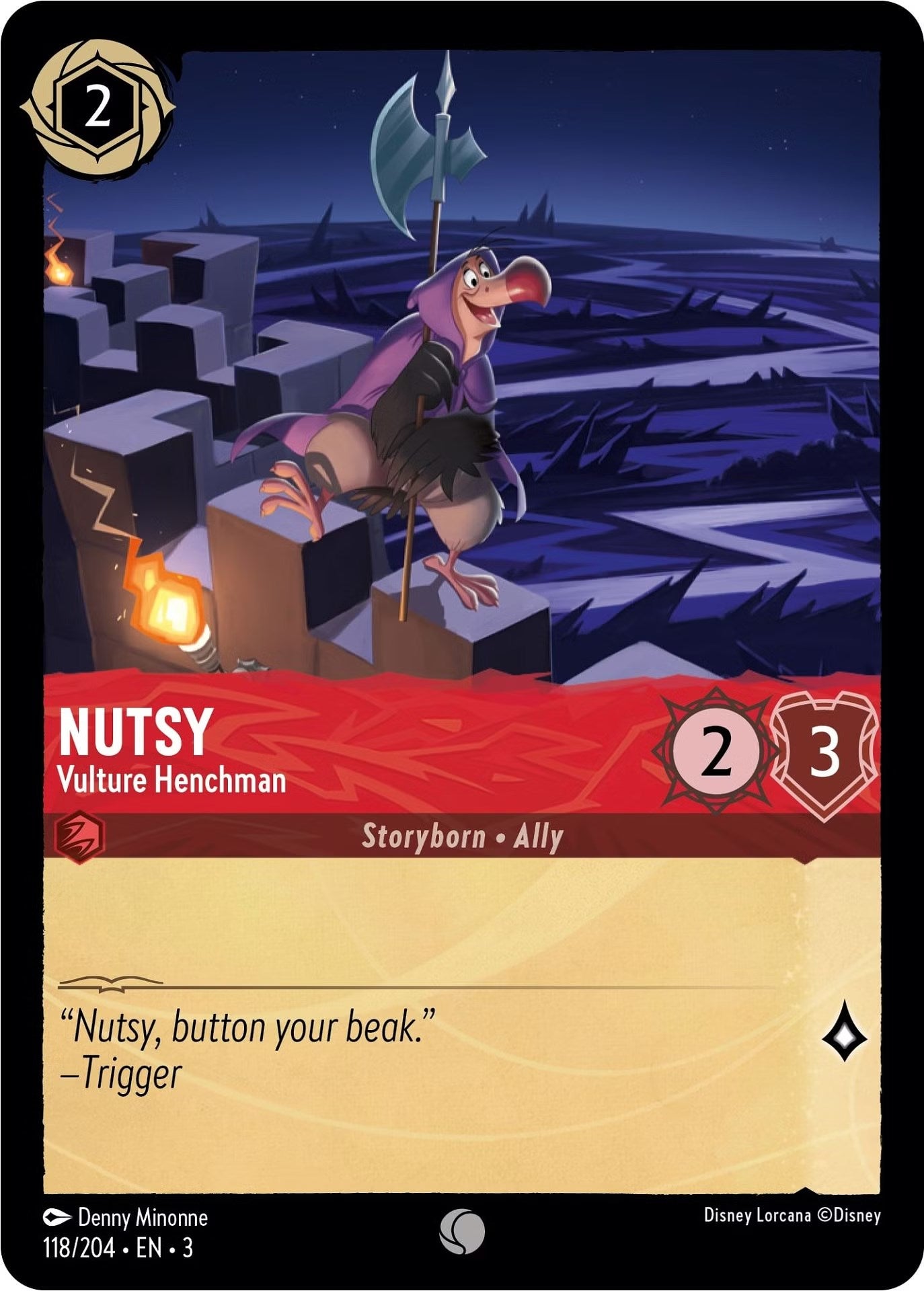 Nutsy - Vulture Henchman (118/204) [Into the Inklands] | Tabernacle Games