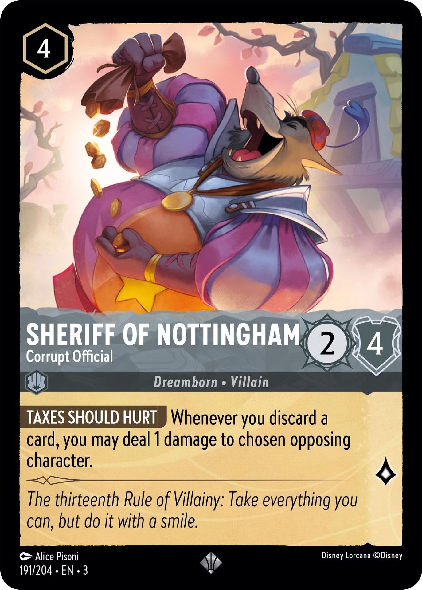 Sheriff of Nottingham - Corrupt Official (191/204) [Into the Inklands] | Tabernacle Games