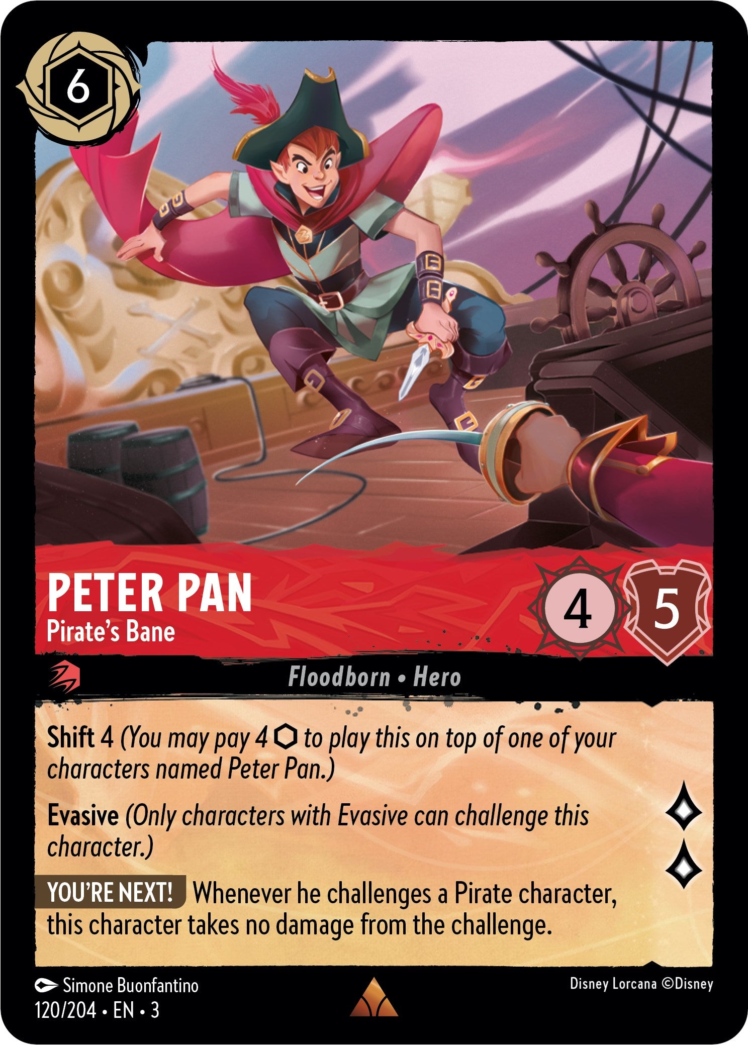 Peter Pan - Pirate's Bane (120/204) [Into the Inklands] | Tabernacle Games