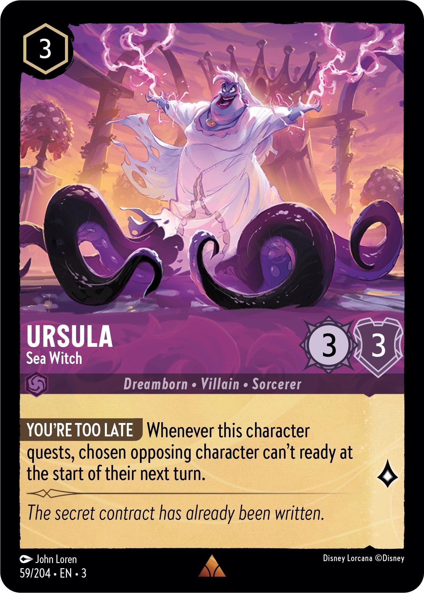 Ursula - Sea Witch (59/204) [Into the Inklands] | Tabernacle Games