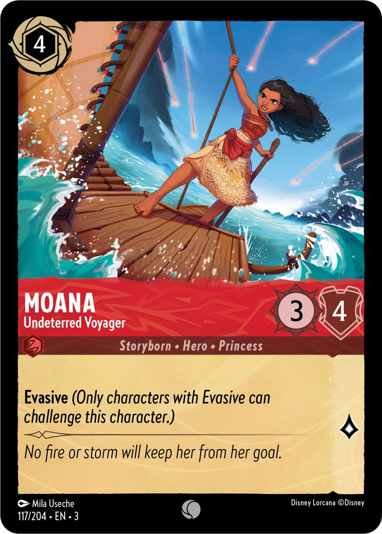 Moana - Undeterred Voyager (117/204) [Into the Inklands] | Tabernacle Games