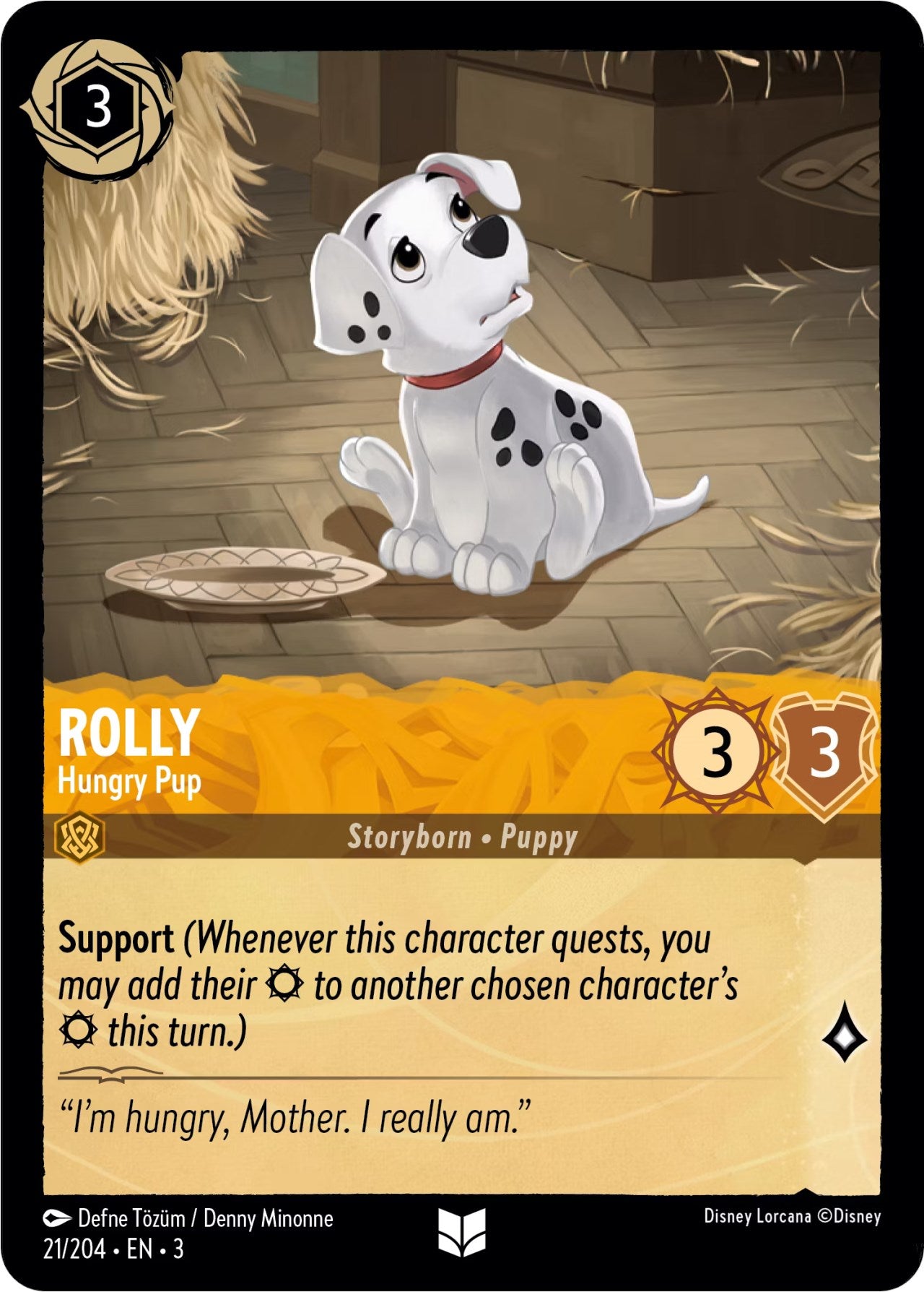 Rolly - Hungry Pup (21/204) [Into the Inklands] | Tabernacle Games