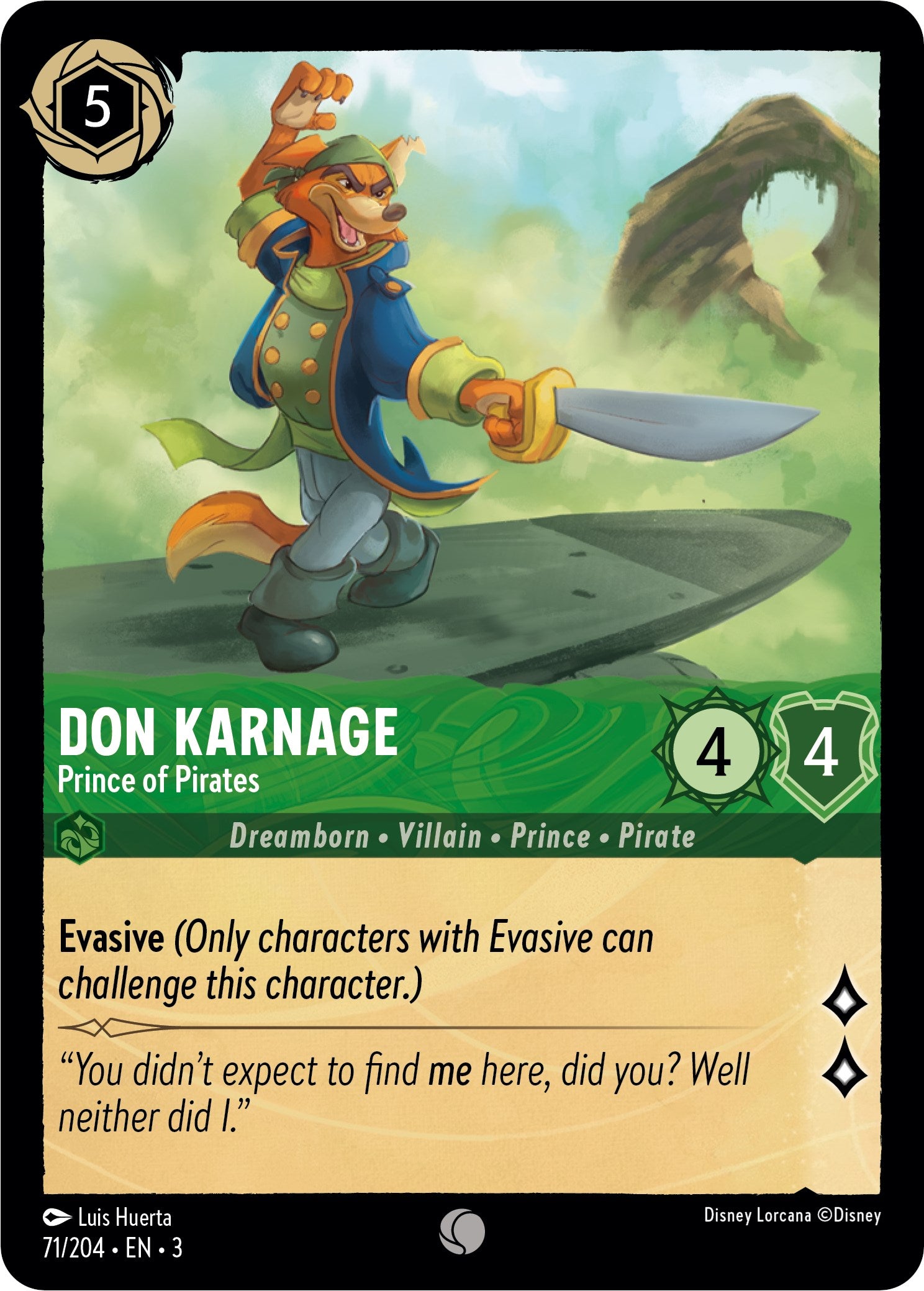 Don Karnage - Prince of Pirates (71/204) [Into the Inklands] | Tabernacle Games