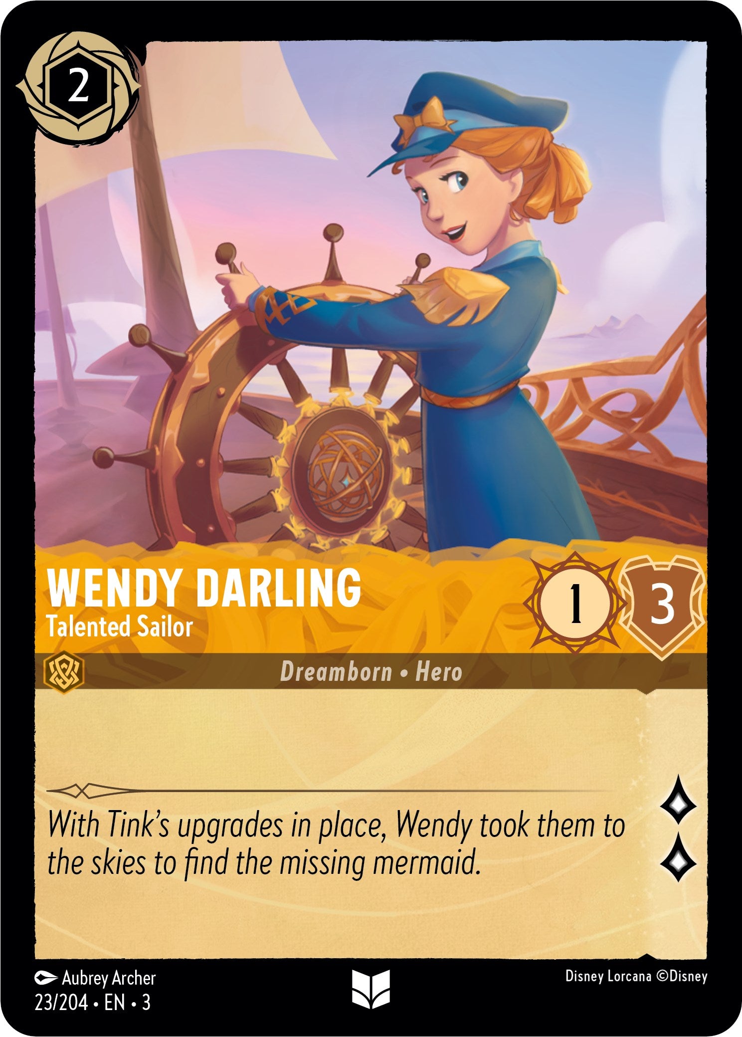 Wendy Darling - Talented Sailor (23/204) [Into the Inklands] | Tabernacle Games