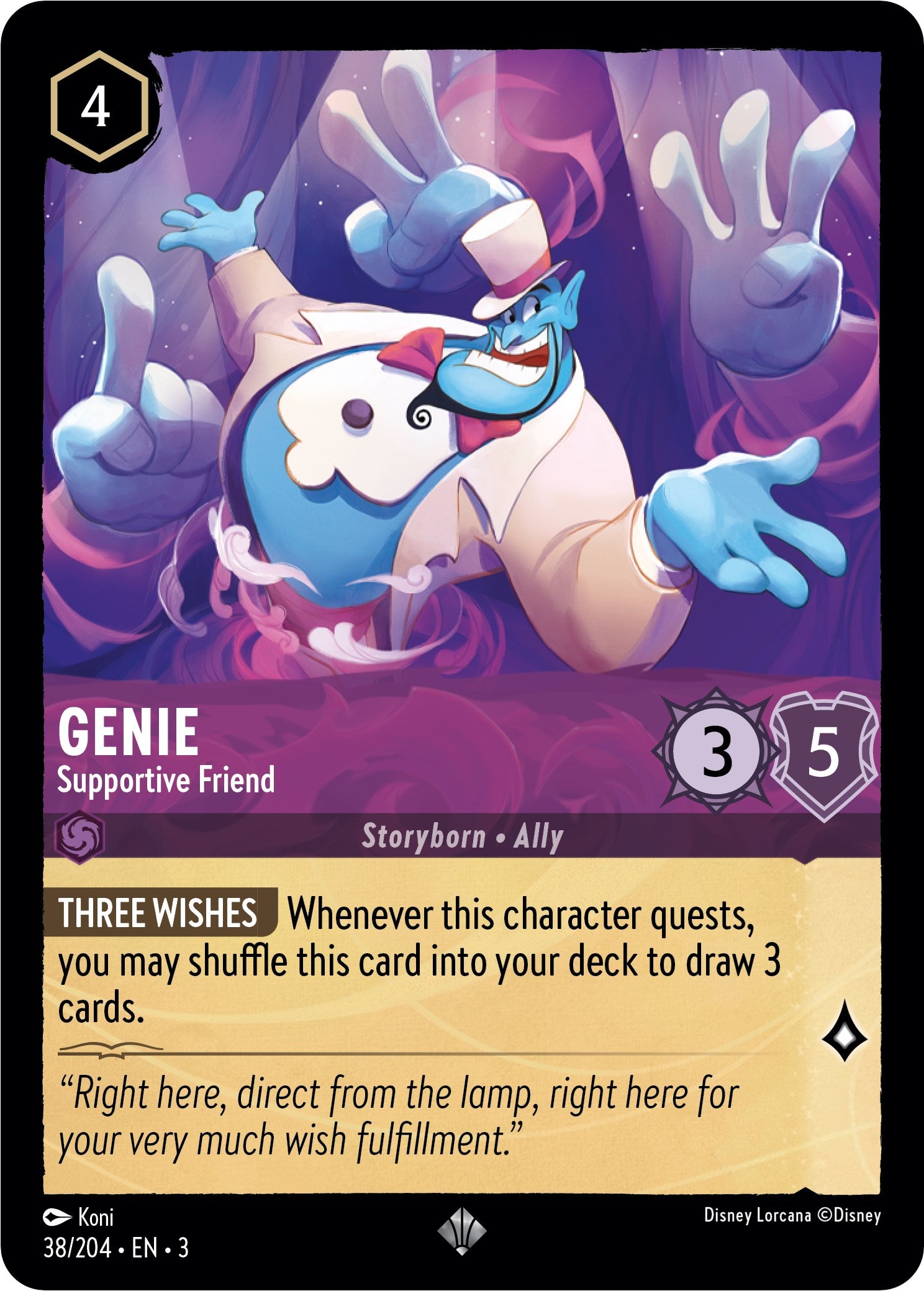 Genie - Supportive Friend (38/204) [Into the Inklands] | Tabernacle Games