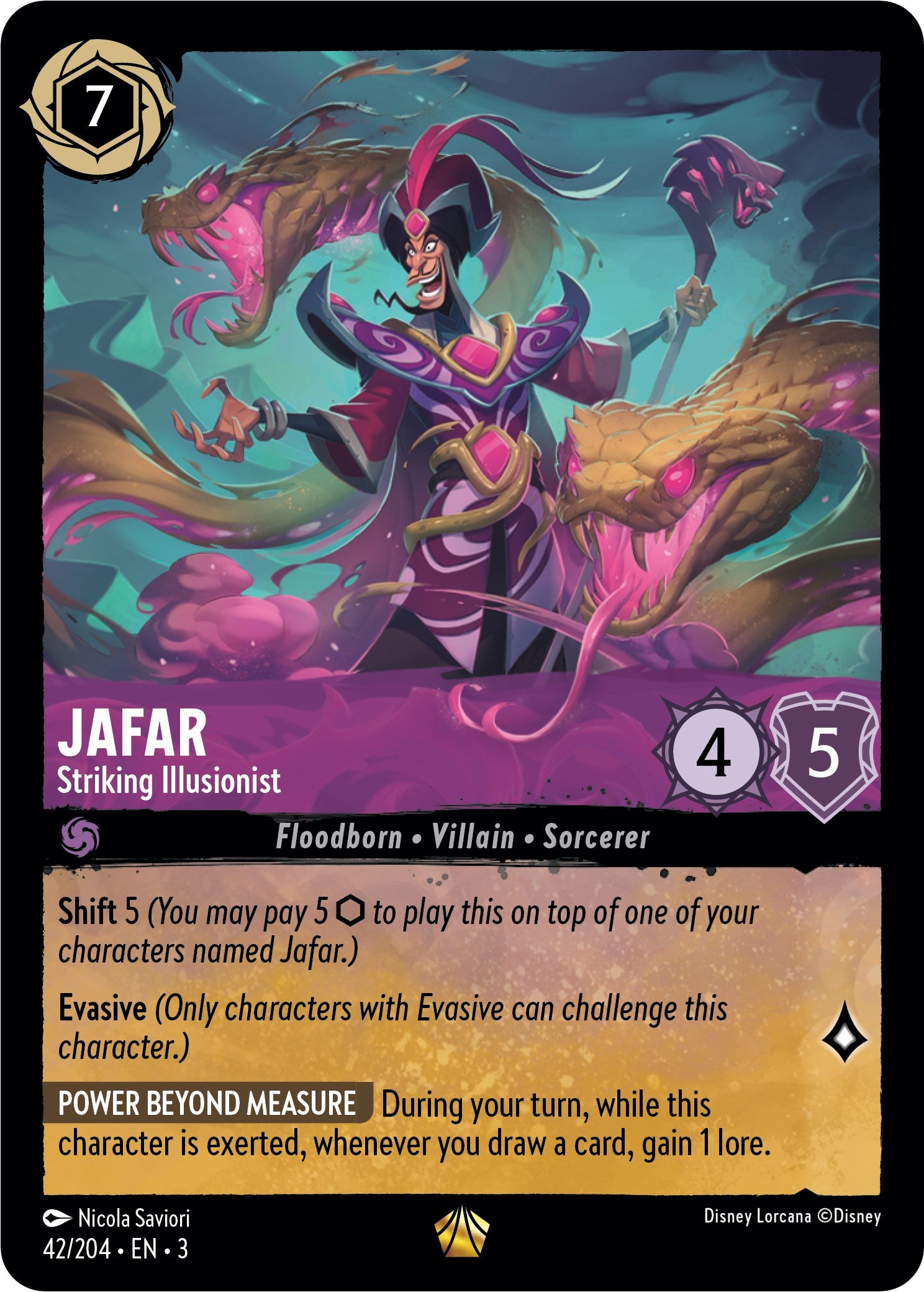 Jafar - Striking Illusionist (42/204) [Into the Inklands] | Tabernacle Games