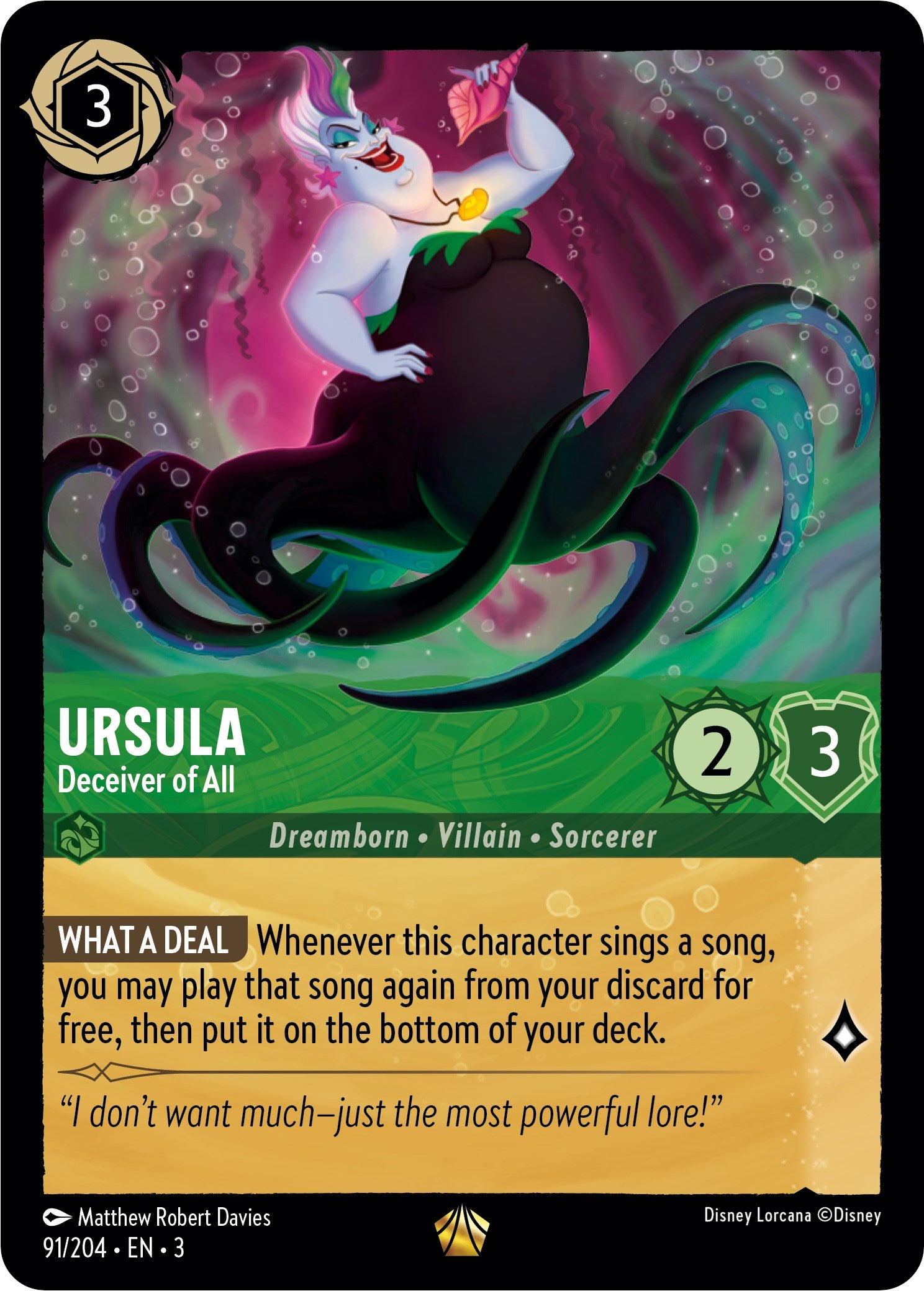 Ursula - Deceiver of All (91/204) [Into the Inklands] | Tabernacle Games