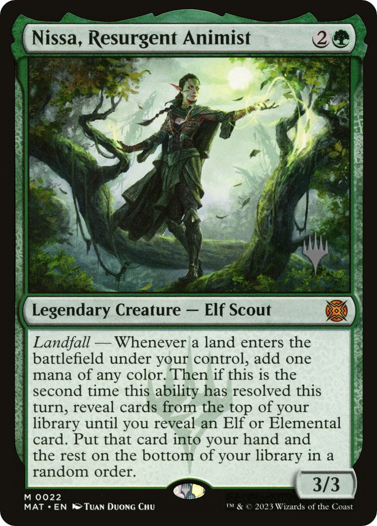 Nissa, Resurgent Animist (Promo Pack) [Murders at Karlov Manor Promos] | Tabernacle Games