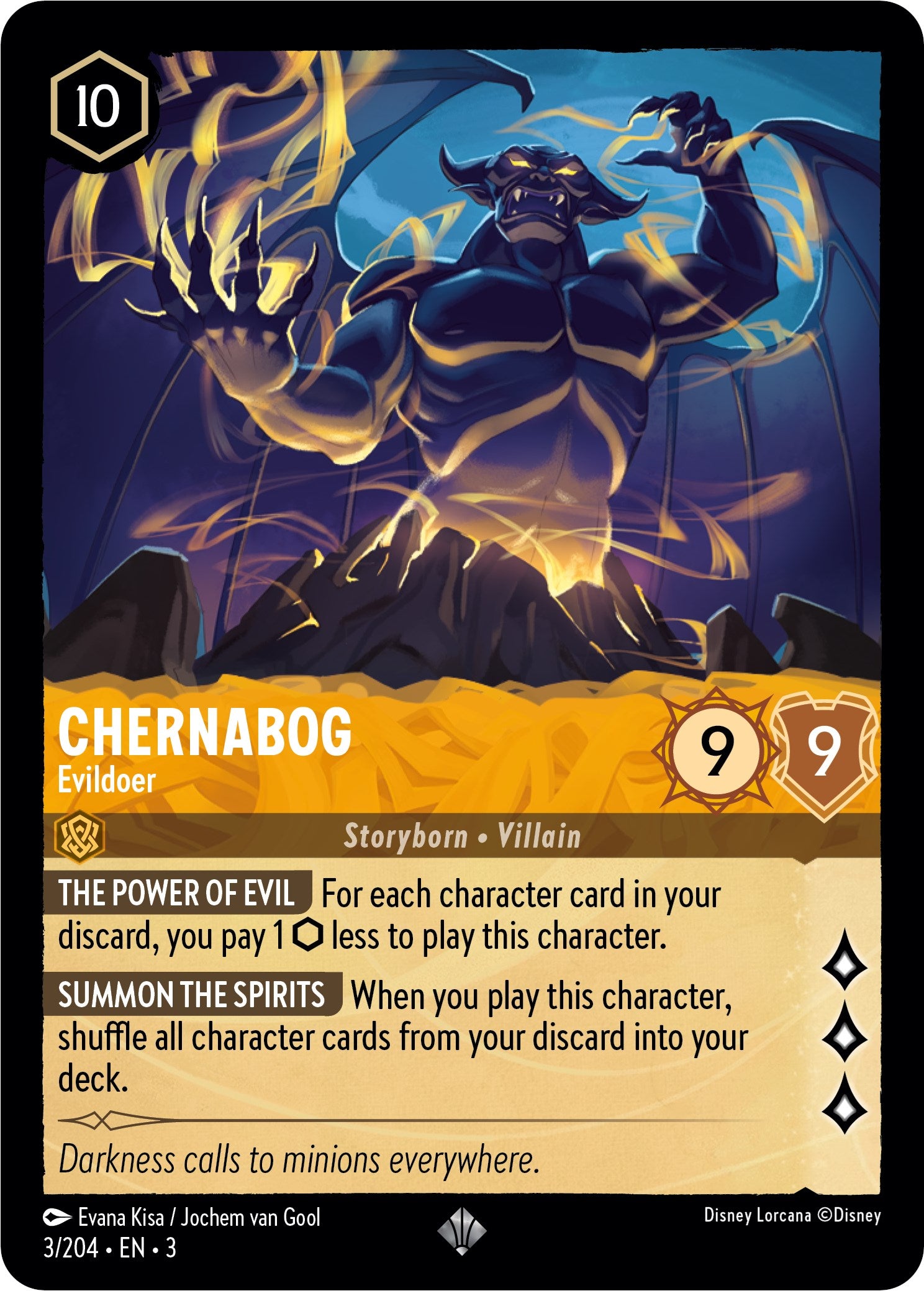 Chernabog - Evildoer (3/204) [Into the Inklands] | Tabernacle Games