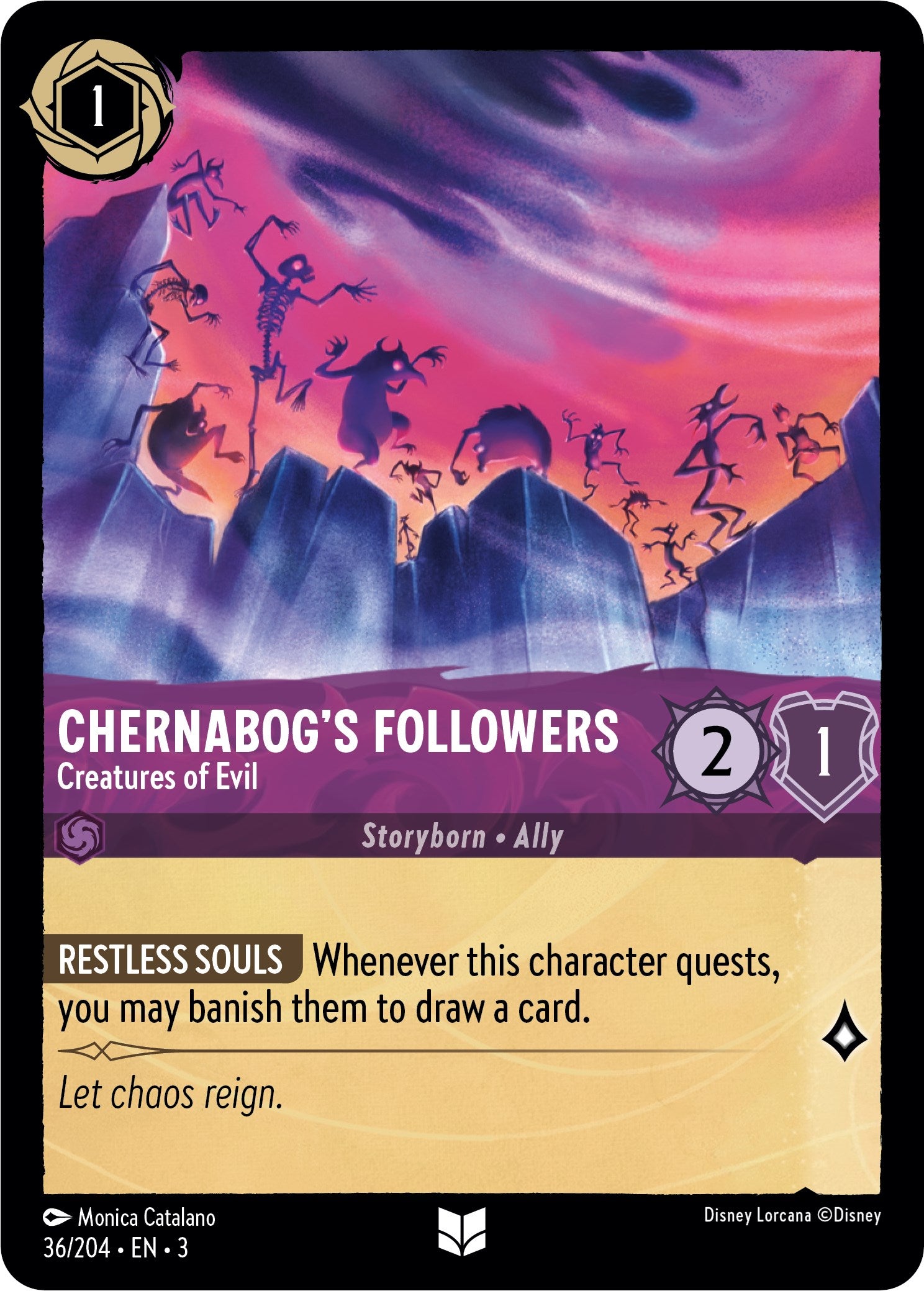 Chernabog's Followers - Creatures of Evil (36/204) [Into the Inklands] | Tabernacle Games