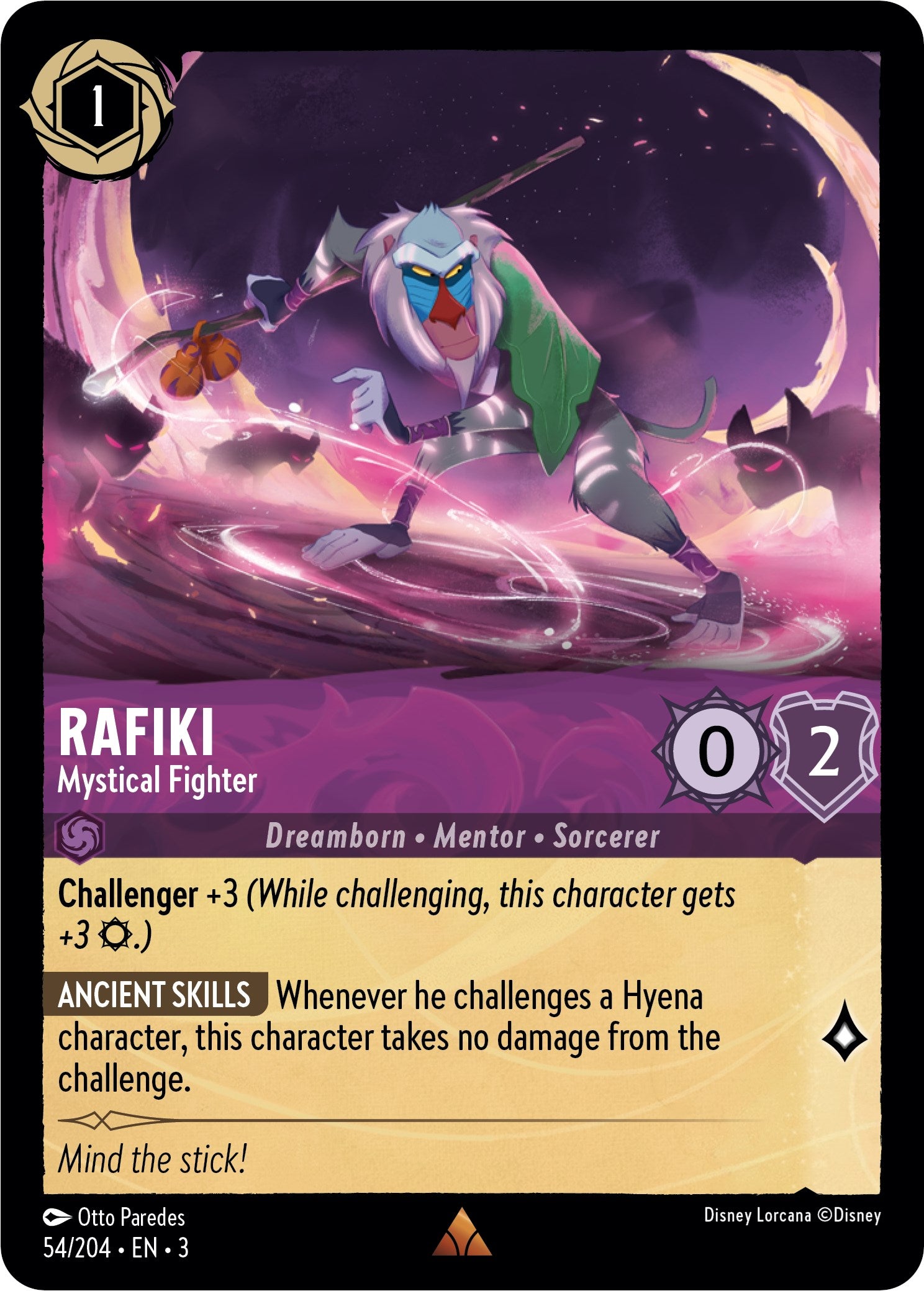 Rafiki - Mystical Fighter (54//204) [Into the Inklands] | Tabernacle Games