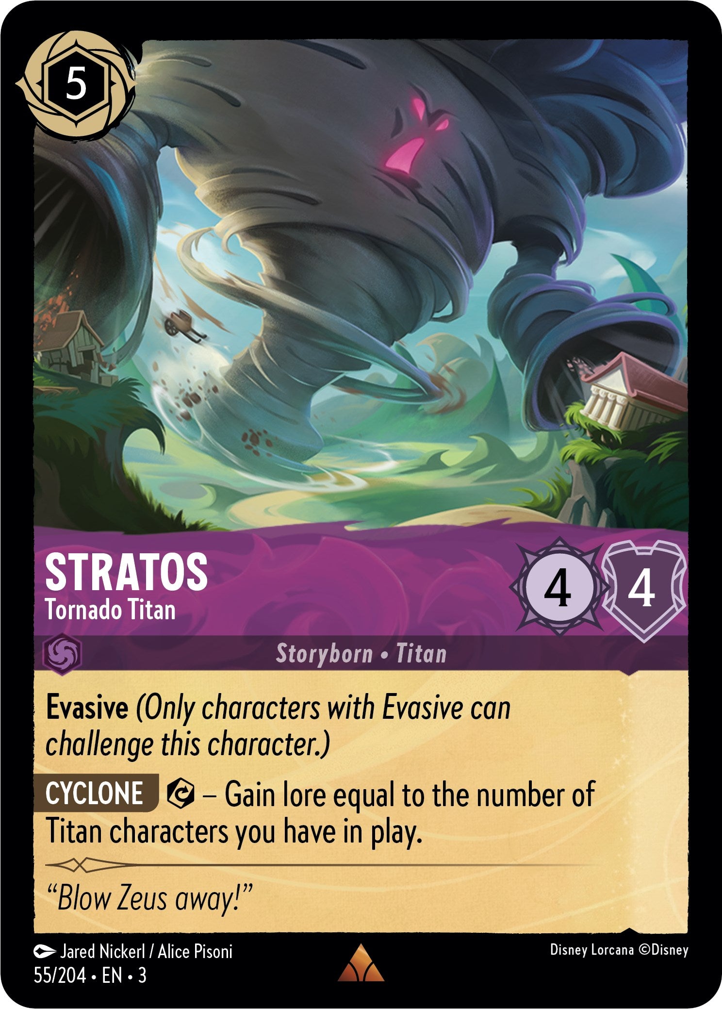 Stratos - Tornado Titan (55//204) [Into the Inklands] | Tabernacle Games