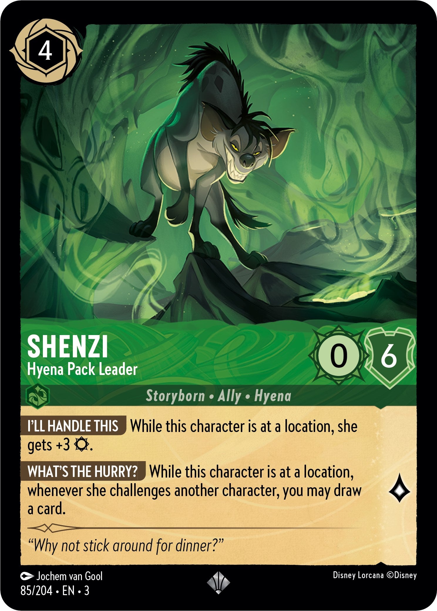 Shenzi - Hyena Pack Leader (85//204) [Into the Inklands] | Tabernacle Games