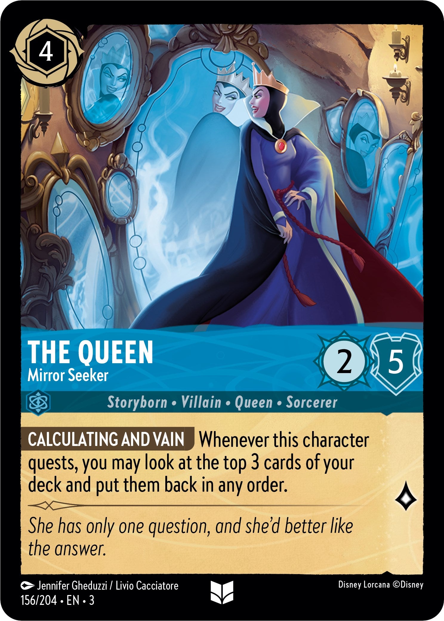 The Queen - Mirror Seeker (156/204) [Into the Inklands] | Tabernacle Games