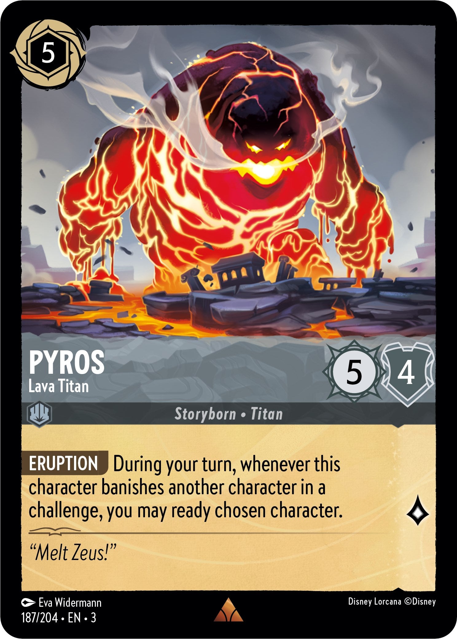 Pyros - Lava Titan (187/204) [Into the Inklands] | Tabernacle Games