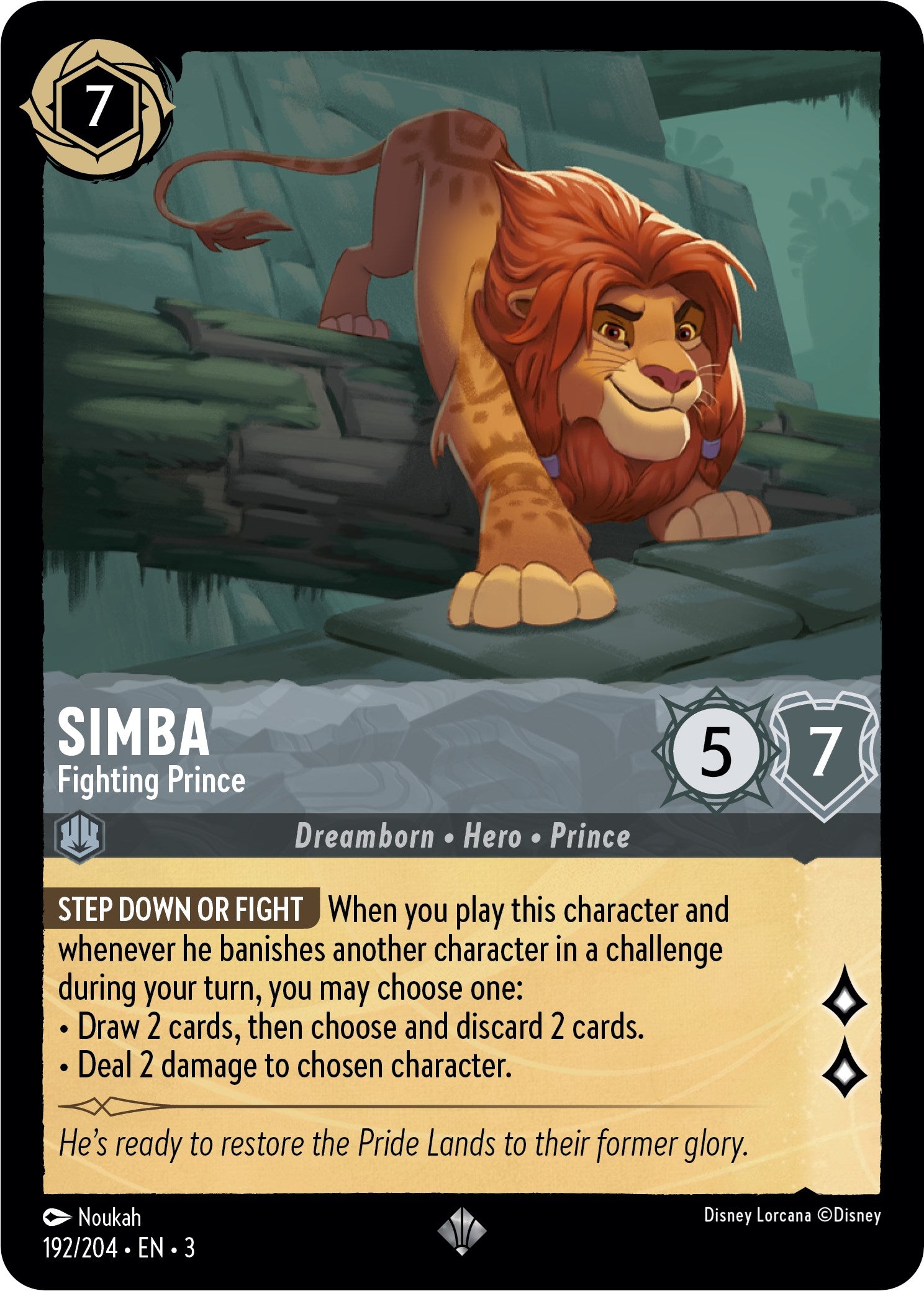 Simba - Fighting Prince (192/204) [Into the Inklands] | Tabernacle Games