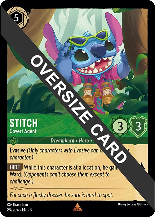 Stitch - Covert Agent (Oversized) (89//204) [Into the Inklands] | Tabernacle Games