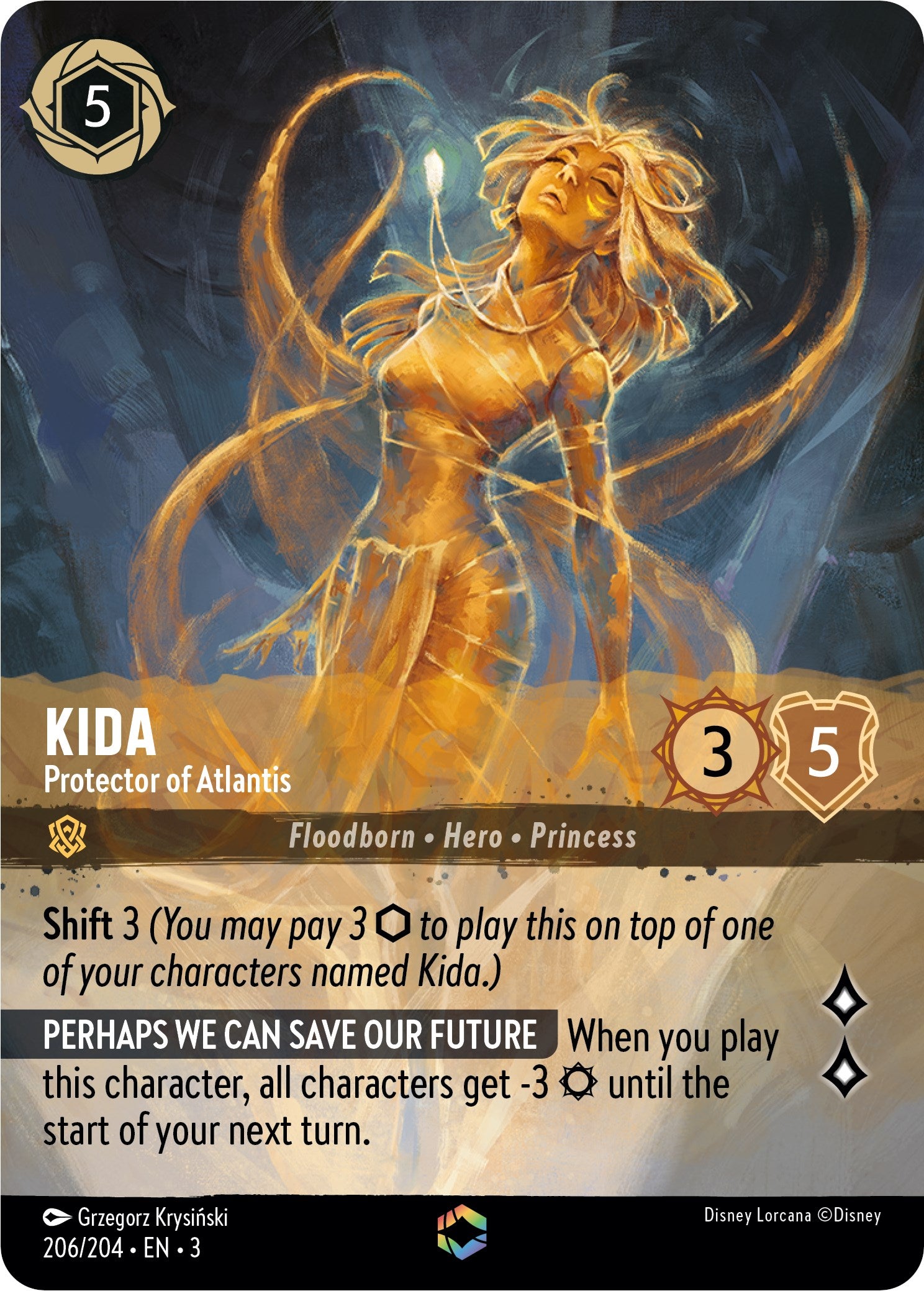 Kida - Protector of Atlantis (Enchanted) (206/204) [Into the Inklands] | Tabernacle Games