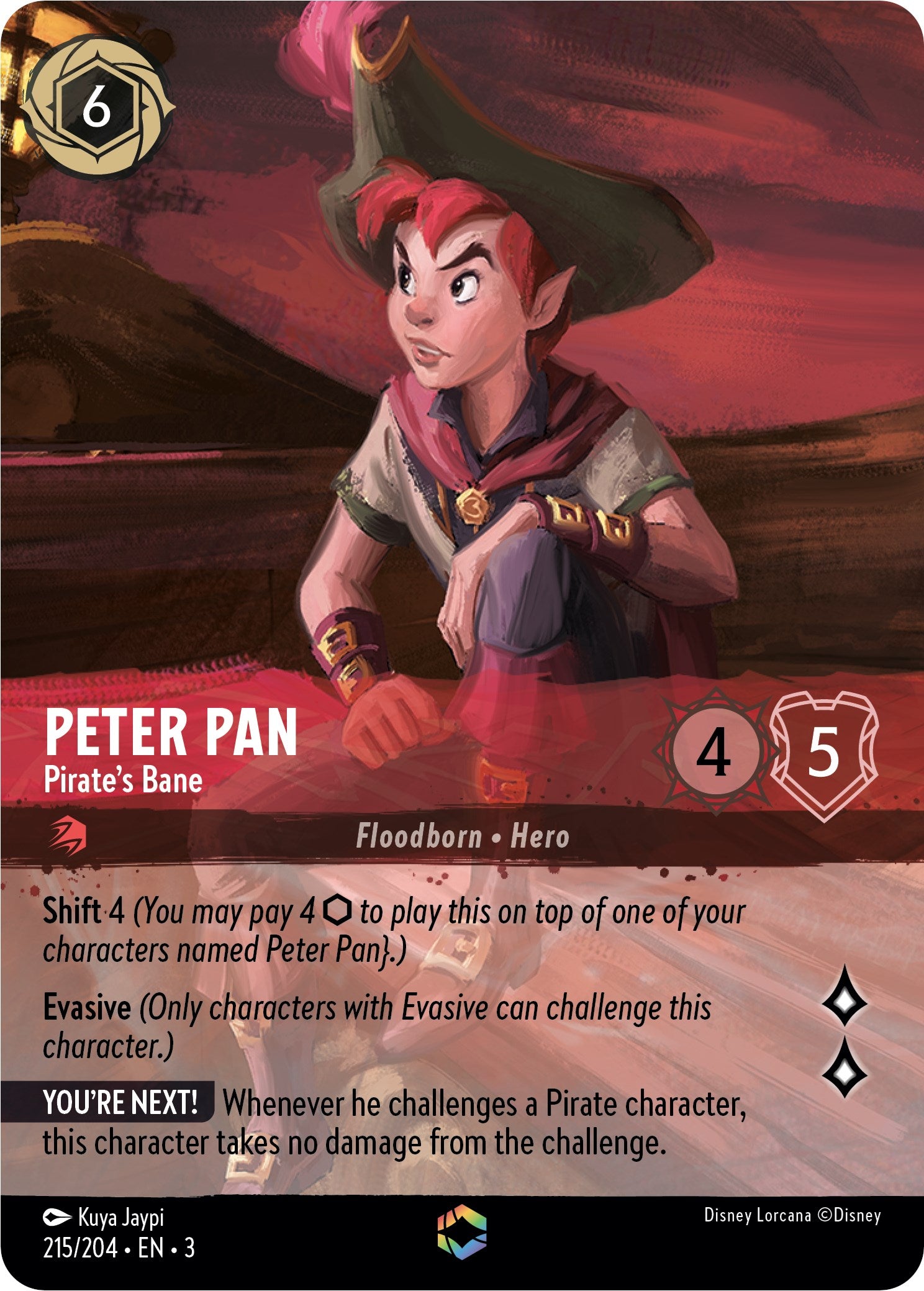 Peter Pan - Pirate's Bane (Enchanted) (215/204) [Into the Inklands] | Tabernacle Games