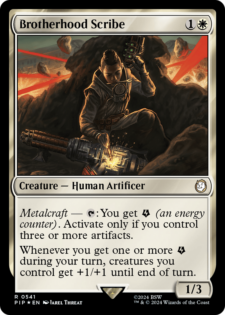 Brotherhood Scribe (Surge Foil) [Fallout] | Tabernacle Games