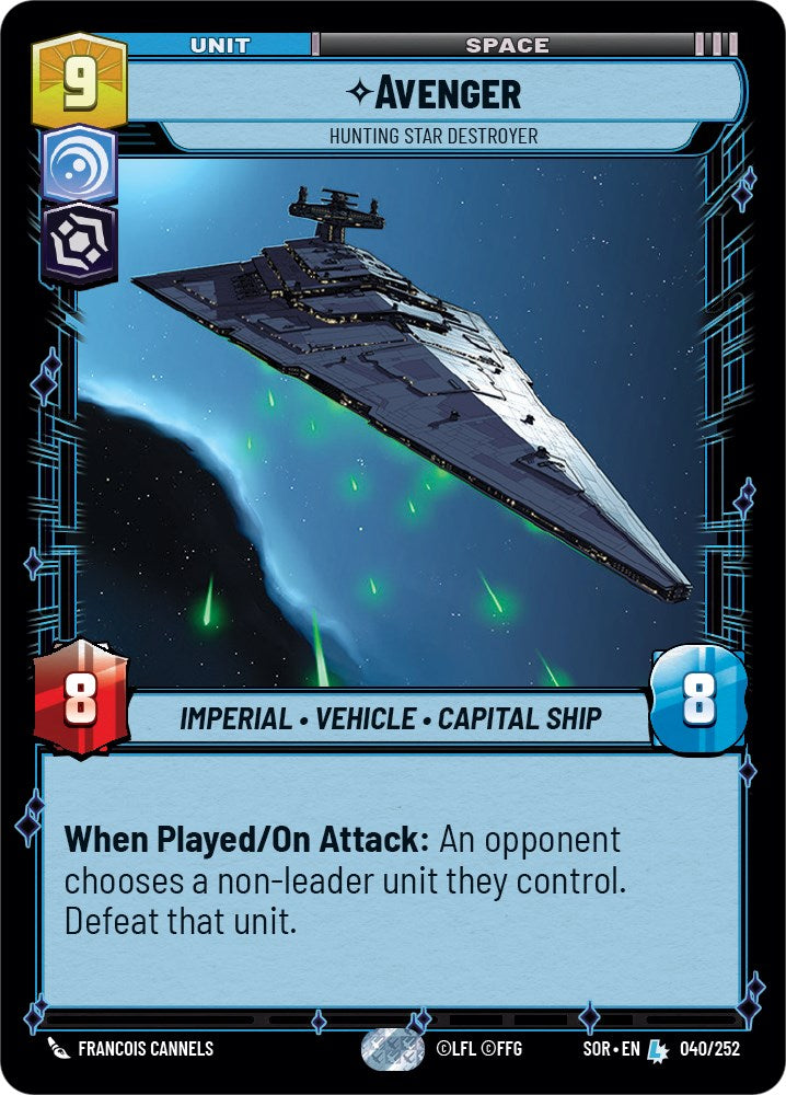 Avenger - Hunting Star Destroyer (040/252) [Spark of Rebellion] | Tabernacle Games