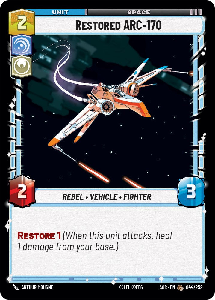 Restored ARC-170 (044/252) [Spark of Rebellion] | Tabernacle Games