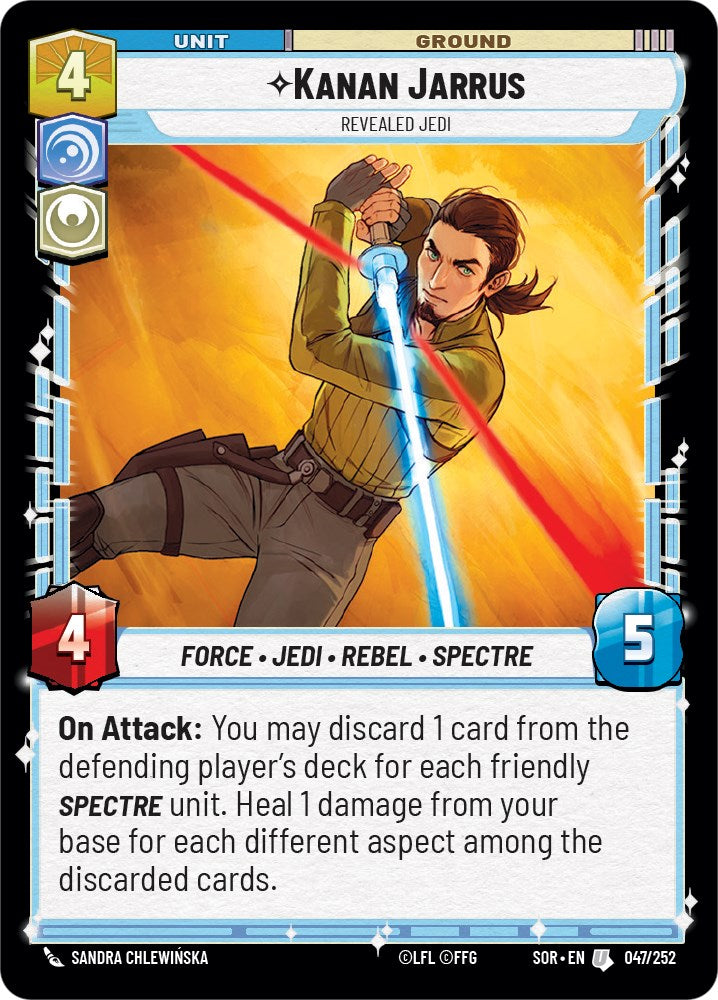 Kanan Jarrus - Revealed Jedi (047/252) [Spark of Rebellion] | Tabernacle Games