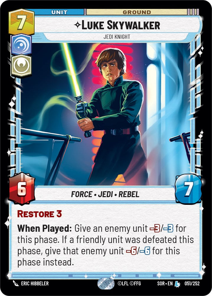 Luke Skywalker - Jedi Knight (051/252) [Spark of Rebellion] | Tabernacle Games
