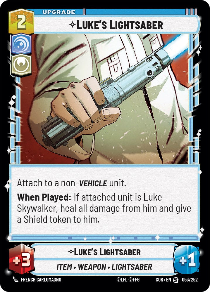 Luke's Lightsaber (053/252) [Spark of Rebellion] | Tabernacle Games