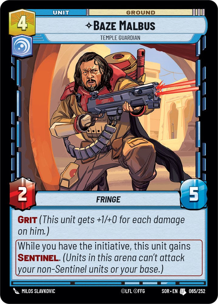 Baze Malbus - Temple Guardian (065/252) [Spark of Rebellion] | Tabernacle Games