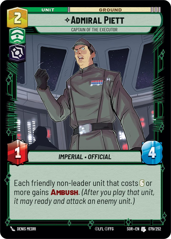 Admiral Piett - Captain of the Executor (079/252) [Spark of Rebellion] | Tabernacle Games