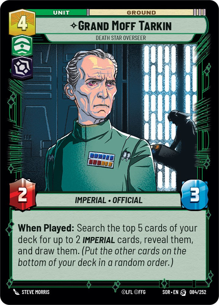 Grand Moff Tarkin - Death Star Overseer (084/252) [Spark of Rebellion] | Tabernacle Games
