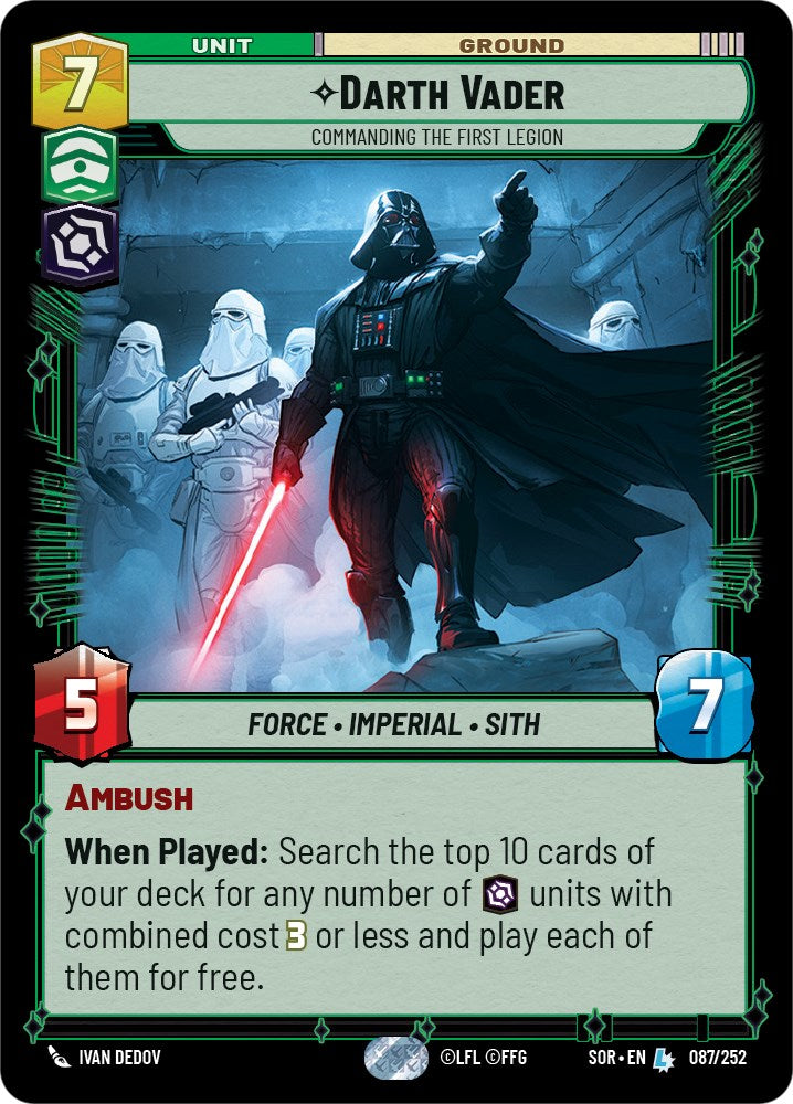 Darth Vader - Commanding the First Legion (087/252) [Spark of Rebellion] | Tabernacle Games