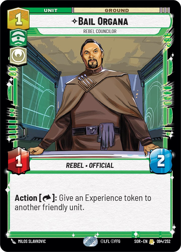 Bail Organa - Rebel Councilor (094/252) [Spark of Rebellion] | Tabernacle Games